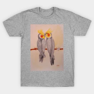 Australian Cockatiel Parrots T-Shirt